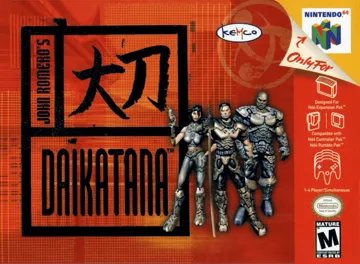 John Romero's Daikatana (USA) box cover front